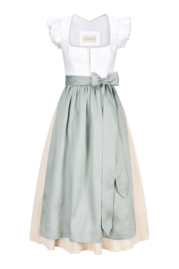 Alpenherz Dirndl mit abnehmbaren Flügelärmel Marie ecru