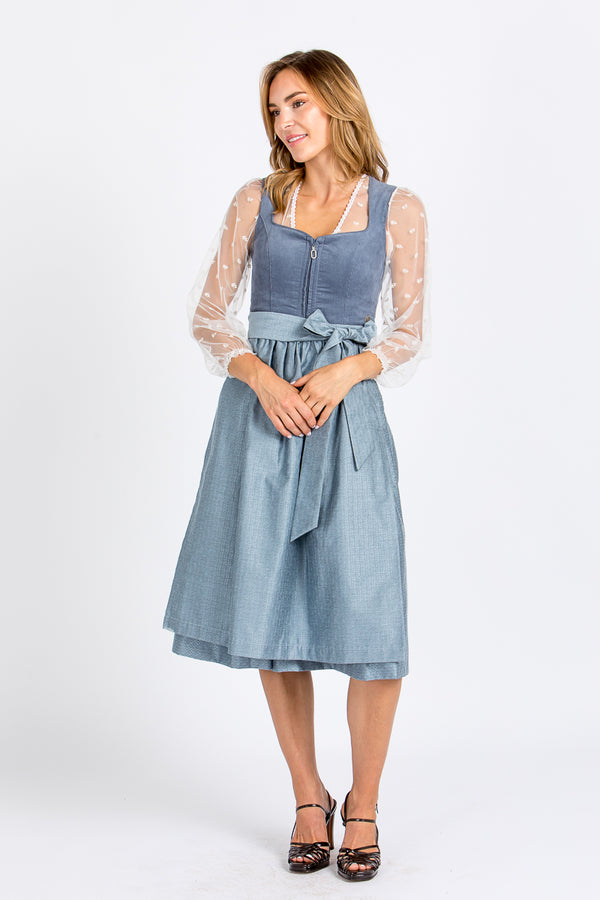Wenger Dirndlbluse Gisela Bestickt Ecru Weitwinkel