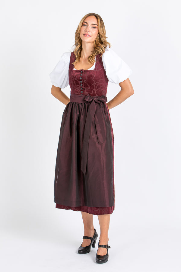 Almliebe Dirndl Loni bordeaux