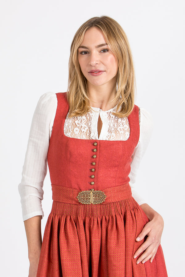 Gottseidank Dirndlbluse Anastasia eierschale Vorderansicht | Gottseidank Dirndl Blouse Anastasia eggshell front view