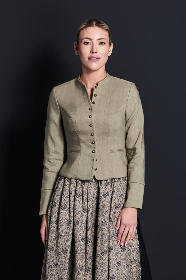 Gottseidank Trachtenjanker Barbara Stein Vorderansicht | Gottseidank Traditional Jacket Barbara stone front view