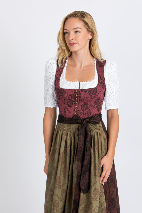 Gottseidank Dirndlbluse Ava weiß Vorderansicht | Gottseidank Dirndl Blouse Ava white front view