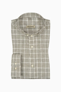 Gottseidank Trachtenhemd Lenz oliv kariert Vorderansicht | Gottseidank Trachtenhemd Lenz olive checkered front view