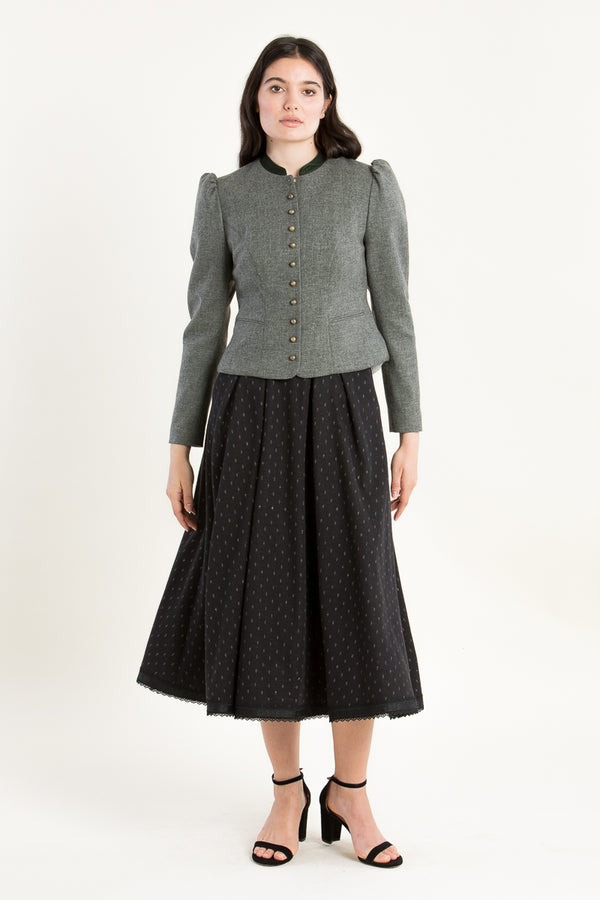 Gottseidank Trachtenjanker Belinda Antikgrau Detail | Gottseidank Traditional Jacket Belinda antique grey detail