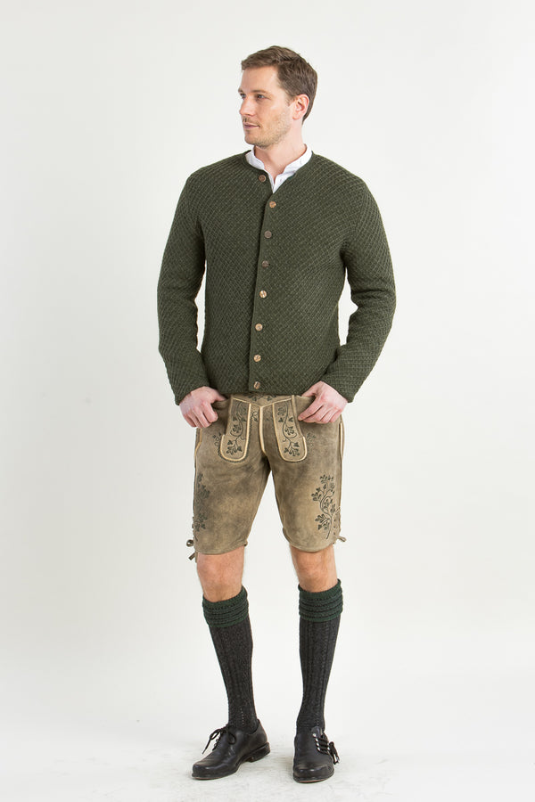 Gottseidank Strickjanker Xaver bronze Getragen | Gottseidank Xaver knitted janker bronze worn