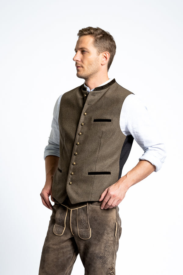 Gottseidank Trachtenweste Konstantin A005579 khaki