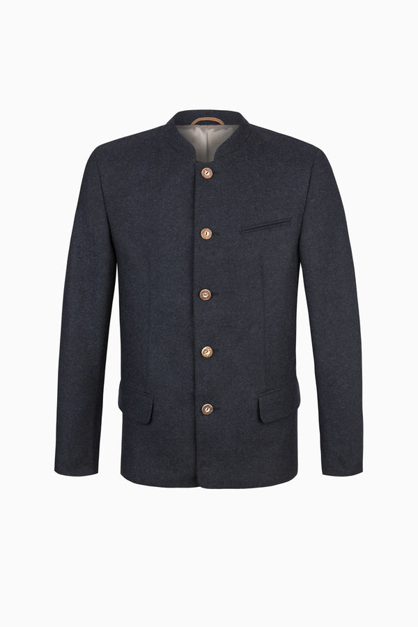 Grasegger Trachtenjanker Amalfo blau Rückansicht | Grasegger traditional jacket Amalfo blue back view