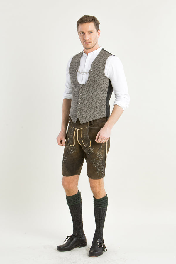 Hammerschmid Trachtenweste Carl beige Detail | Hammerschmid traditional vest Carl beige detail