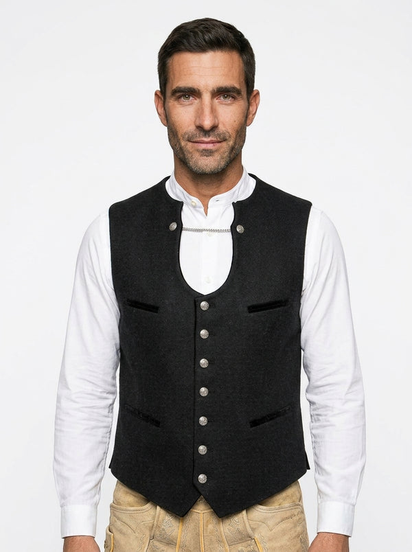 Traditional vest (Trachtenweste) — On Model - Upper Body | Generated by Modelize