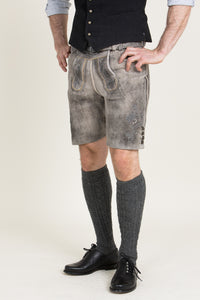 Spieth & Wensky Lederhose Austin oxford grün Vorderansicht | Spieth & Wensky Lederhosen Austin oxford green front view