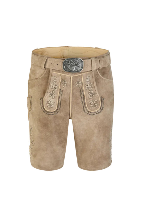 Spieth & Wensky Lederhose Hermes schwarz linde Vorderansicht | Spieth & Wensky Hermes leather pants black linden front view