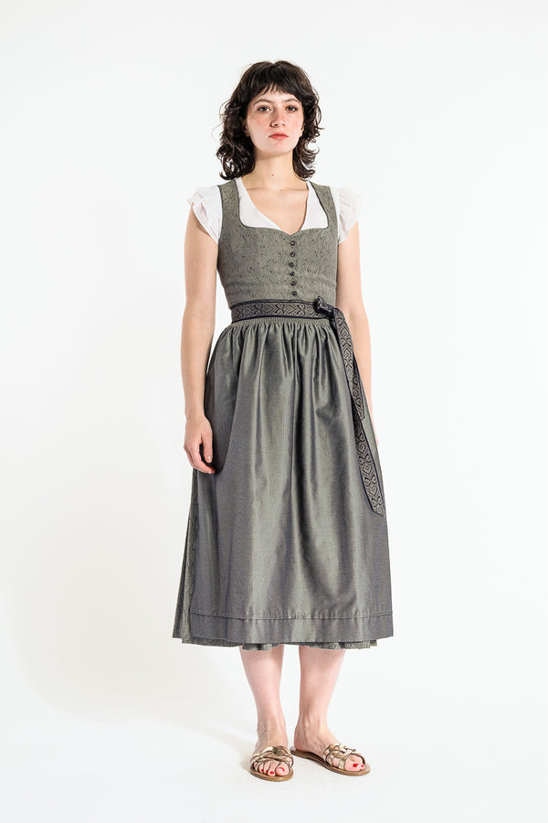 Wenger Dirndl Waria Grün Vorderansicht | Wenger Dirndl Waria green front view