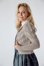 Gottseidank Strickjanker Ophelia Rahm Detail | Gottseidank Knit Jacket Ophelia cream detail
