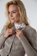 Gottseidank Strickjanker Ophelia Rahm Getragen | Gottseidank Knit Jacket Ophelia cream worn