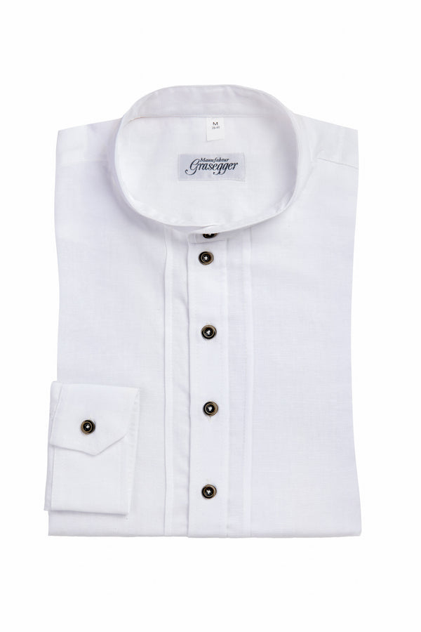 Grasegger Pfoadhemd Kopeke weiß Vorderansicht | Grasegger Pfoadhemd Kopeke white front view