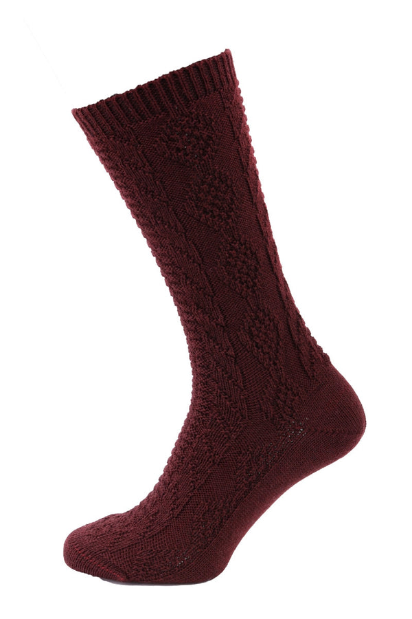 Luise Steiner Trachtensocken Schopper Burgund