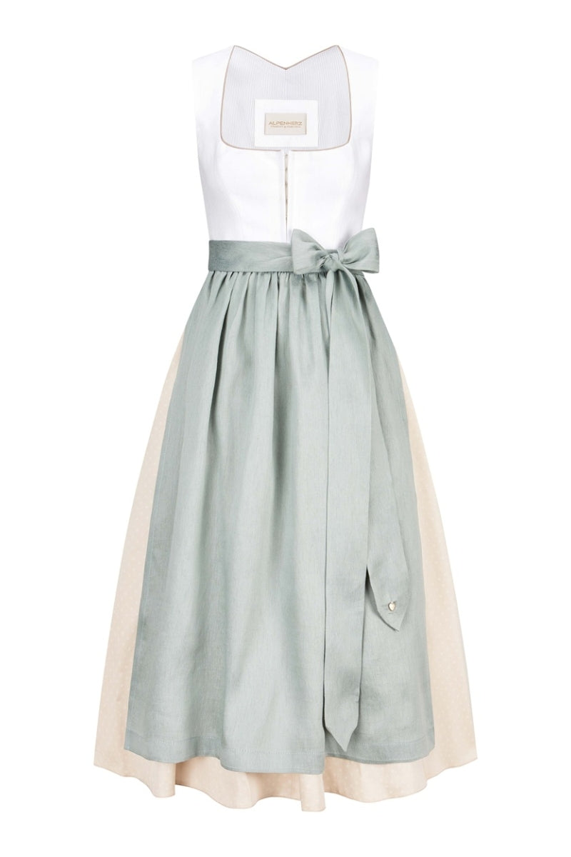 Alpenherz Dirndl mit abnehmbaren Flügelärmel Marie ecru