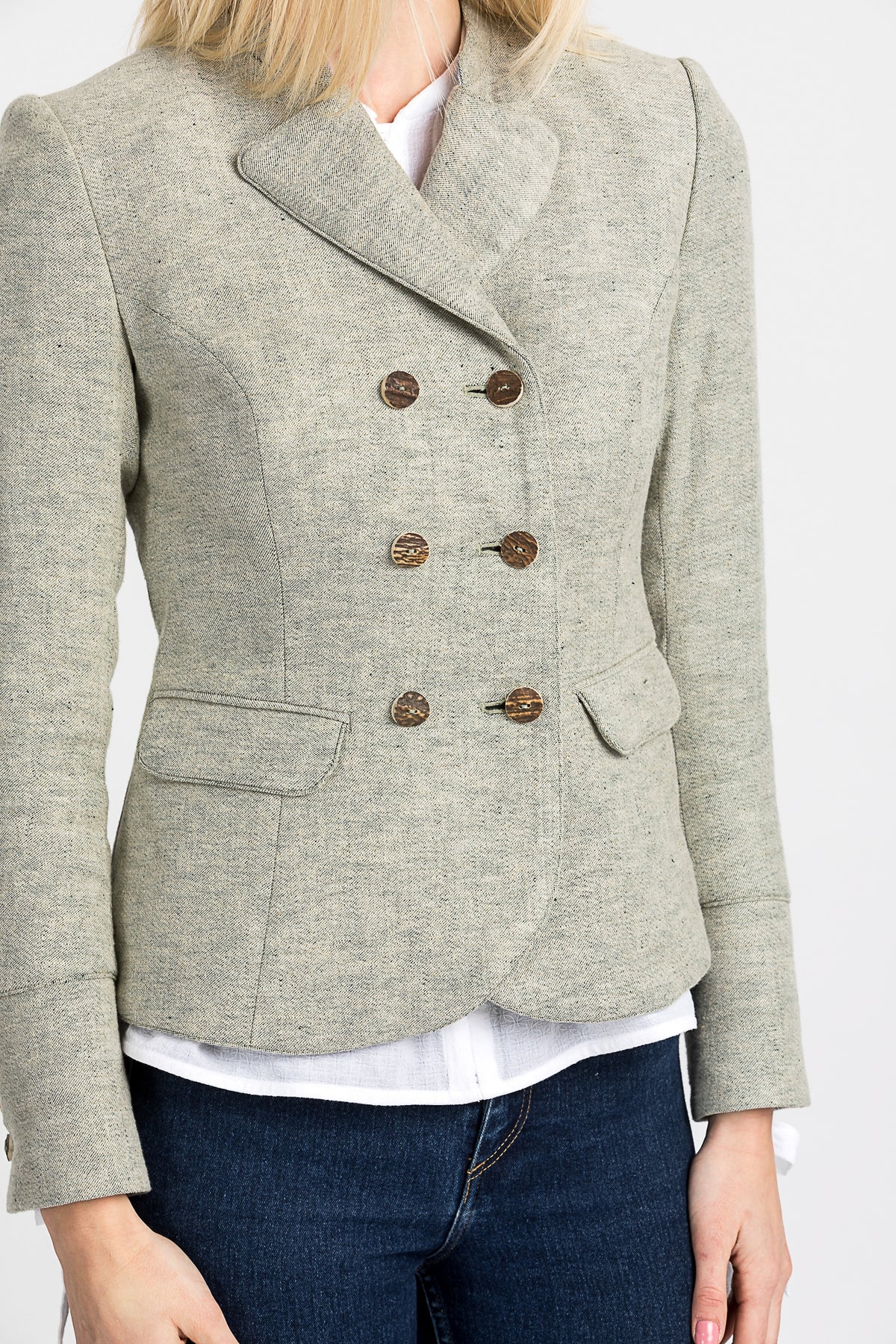 Gottseidank Trachtenblazer Wally hellesgrün Detail | Gottseidank Trachten blazer Wally light green detail