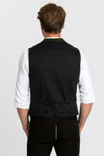Grasegger Trachtenweste Xander oliv Detail | Grasegger waistcoat Xander olive detail