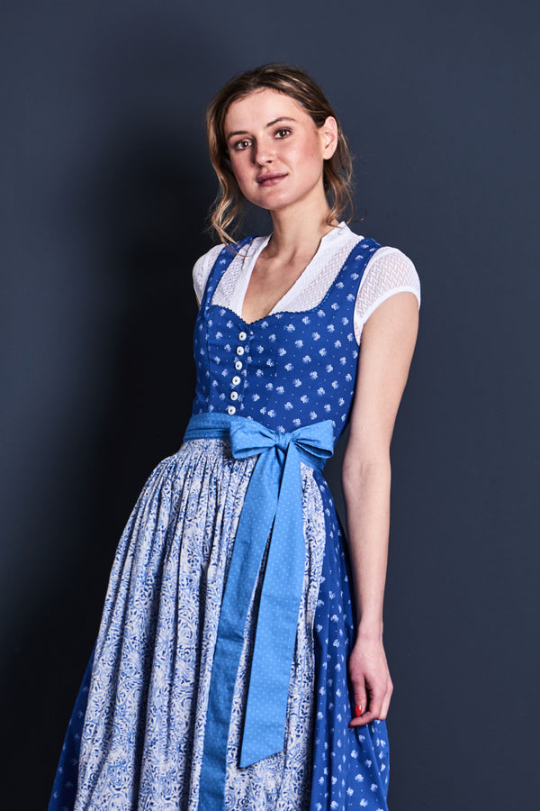 Hammerschmid Dirndl Rothsee Blau Rückansicht | Hammerschmid Dirndl Rothsee Blue back view