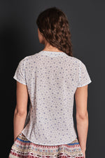 Felicitas Trachtenbluse Babet blau Detail | Felicitas Trachtenbluse Babet blue detail