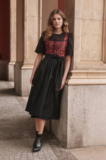 Almliebe Jacquard Dirndl Rundumadum pink getragen | Almliebe jacquard dirndl Rundumadum pink worn