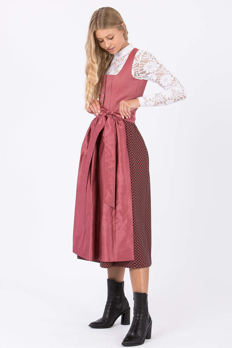 Almliebe Dirndl Fesche Vroni pink Detail | Almliebe Dirndl Fesche Vroni pink detail