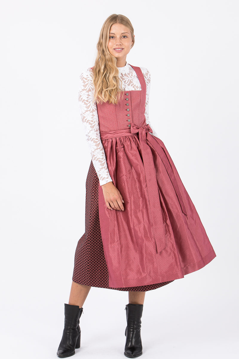 Almliebe Dirndl Fesche Vroni pink Detail | Almliebe Dirndl Fesche Vroni pink detail