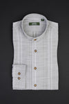 Arido Trachtenhemd grün gestreift Vorderansicht | Arido Traditional Shirt Green Striped front view