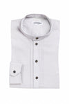 Grasegger Trachtenhemd Kissing grau Vorderansicht | Grasegger Bavarian shirt Kissing grey front view