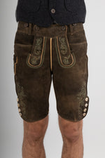 Meindl Lederhose Loisach akazie Detail | Meindl Lederhosen Loisach Acacia detail