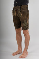 Meindl Lederhose Loisach akazie Detail | Meindl Lederhosen Loisach Acacia detail