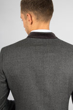 Poldi Trachtensakko S.Viktor grau Detail | Poldi traditional jacket S.Viktor grey detail