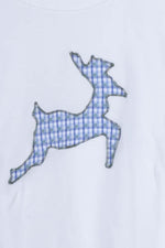 Trachtenkind Shirt Springender Hirsch Weiß