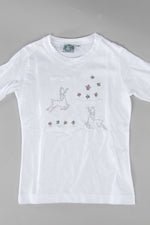Hammerschmid Kinder Trachtenshirt Wally Weiß Vorderansicht | Hammerschmid kids Trachtenshirt Wally white front view