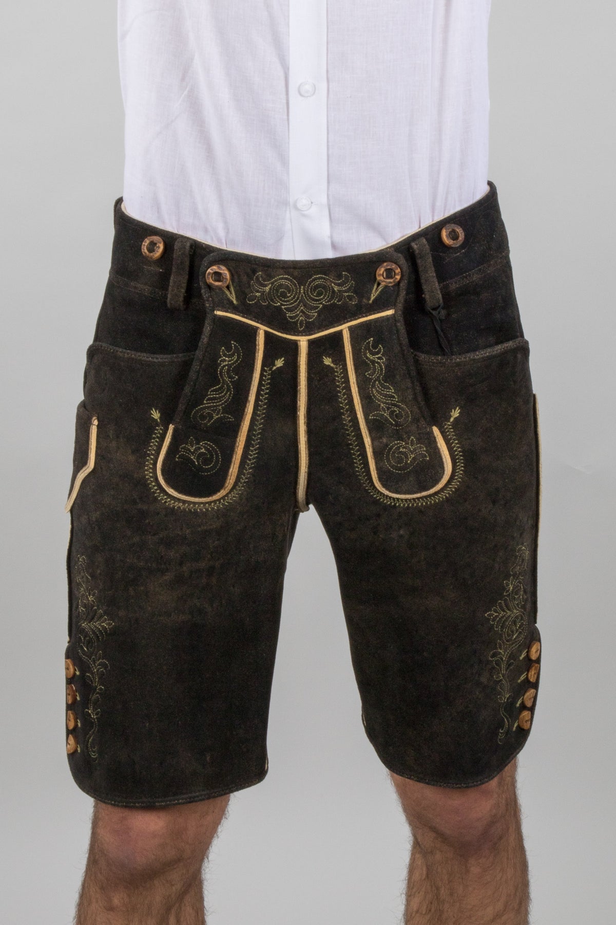 Meindl Hirschlederhose Rupertus Seitenansicht | Meindl Lederhose Rupertus side view