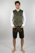 Meindl Hirschlederhose Rupertus Stickerei Detail | Meindl Lederhose Rupertus embroidery detail