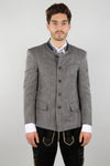 2964 Garmisch Trachtenjanker Nikodemus grau Vorderansicht | 2964 Garmisch traditional jacket Nikodemus grey front view