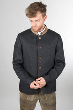 Poldi Sakko Nenzing anthrazit Vorderansicht | Poldi Trachten suit jacket Nenzing anthracite front view