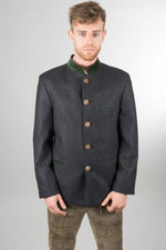 Poldi Trachtensakko S.Melbourne anthrazit Vorderansicht | Poldi traditional jacket S.Melbourne anthracite front view