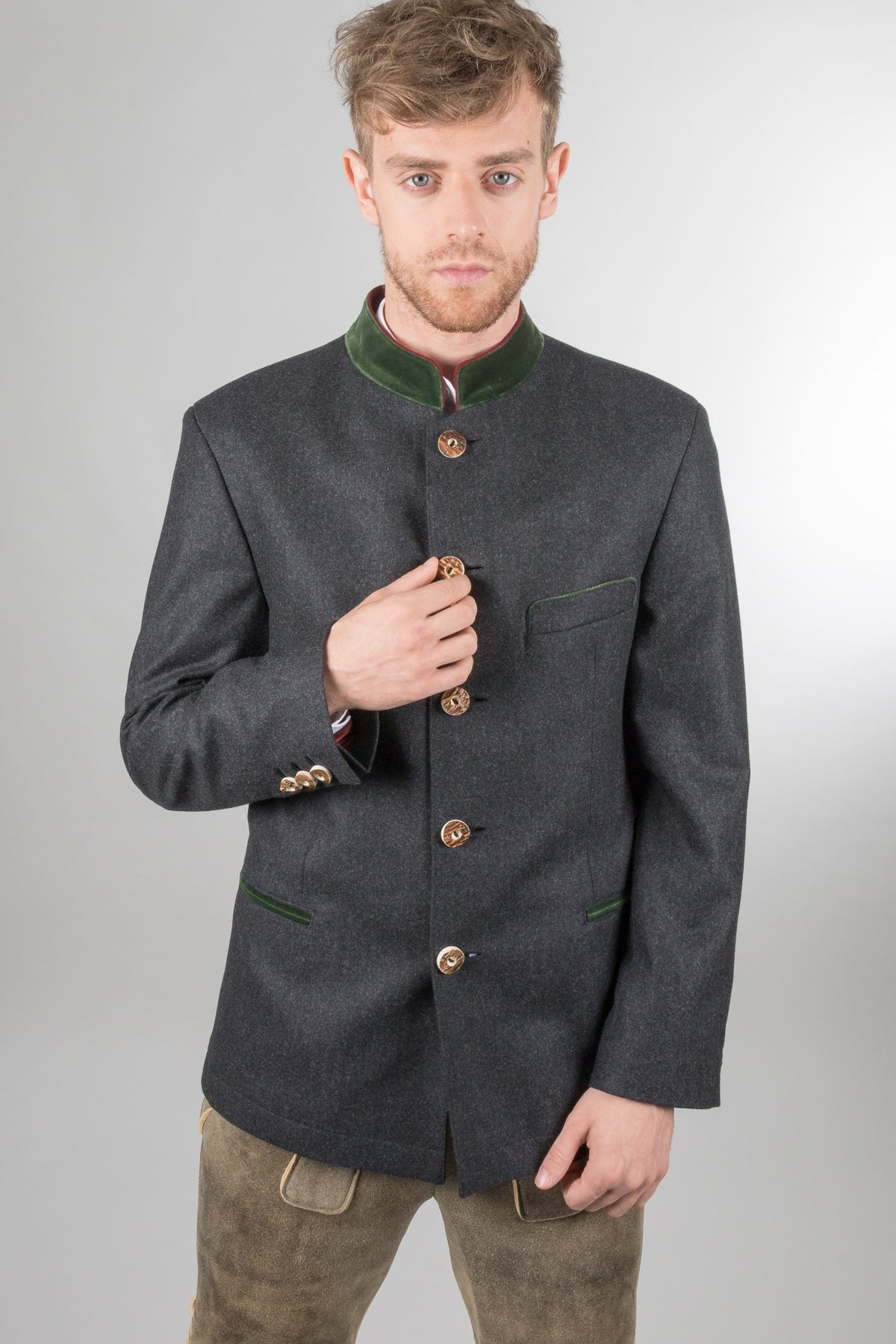 Poldi Trachtensakko S.Melbourne anthrazit Getragen | Poldi traditional jacket S.Melbourne anthracite worn