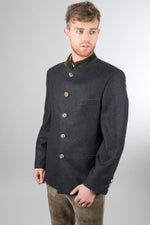 Poldi Trachtensakko S.Melbourne anthrazit Detail | Poldi traditional jacket S.Melbourne anthracite detail