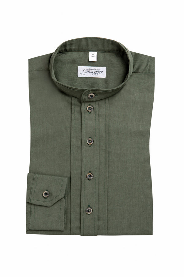 Grasegger Pfoadhemd Kopeke grün Vorderansicht | Grasegger Pfoadhemd Kopeke green front view