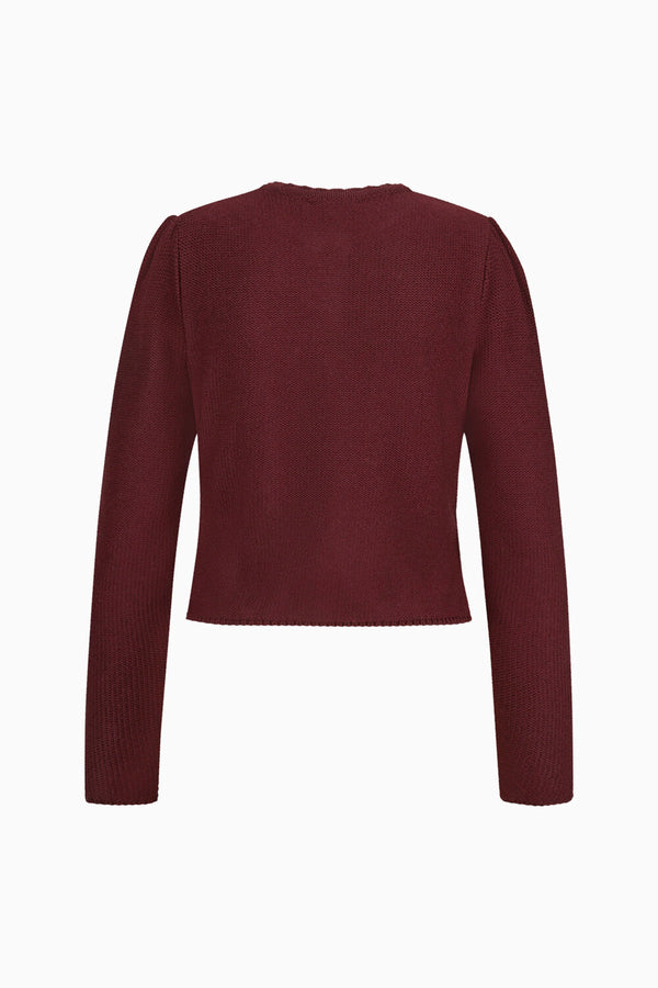 Gottseidank Strickjacke Mirl ochsenblut