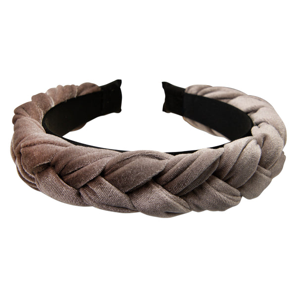 Alpenflüstern Haarreif Flechtoptik taupe