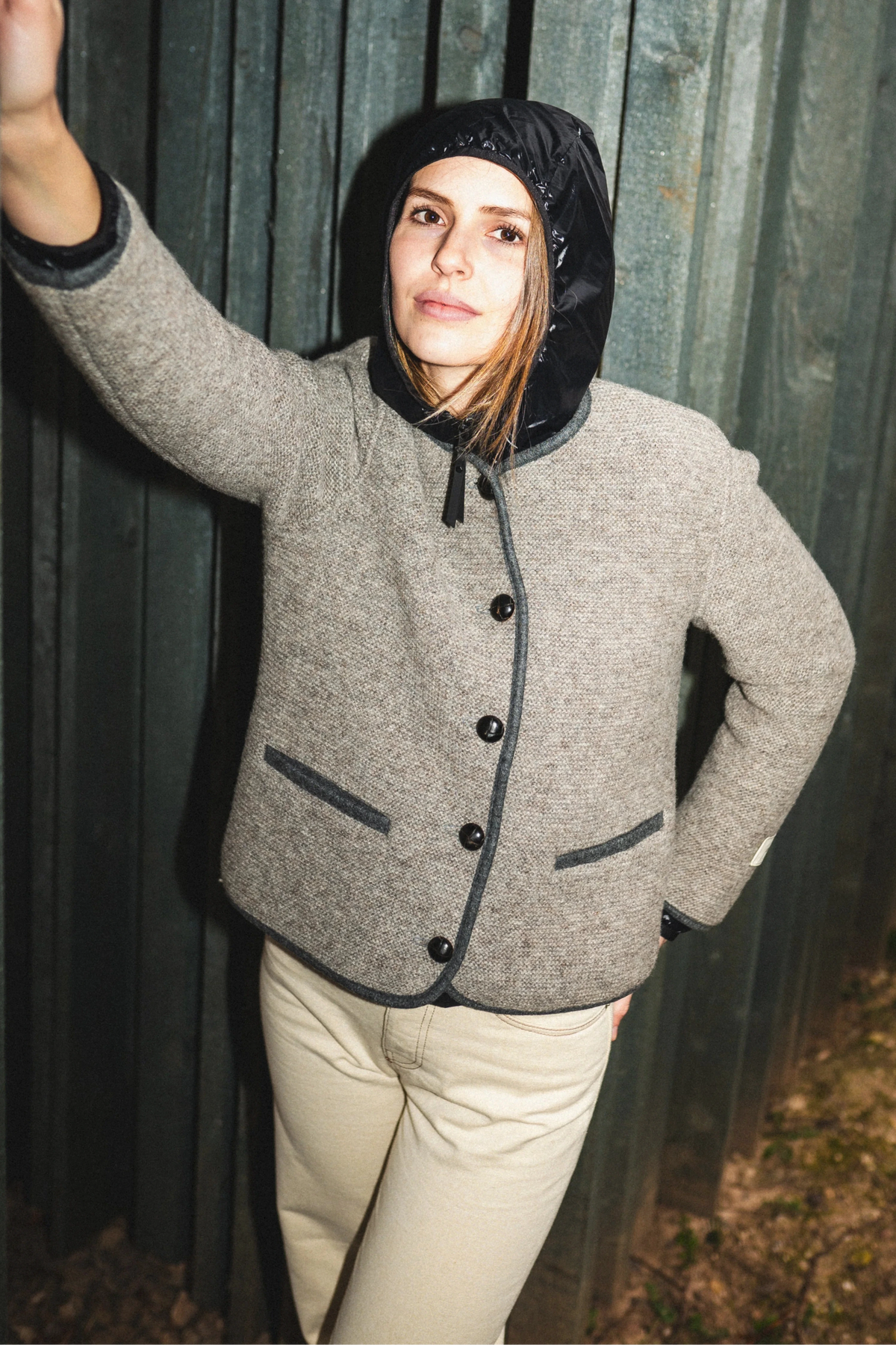 Alpe Piano Trachten Strickjacke Erna stone