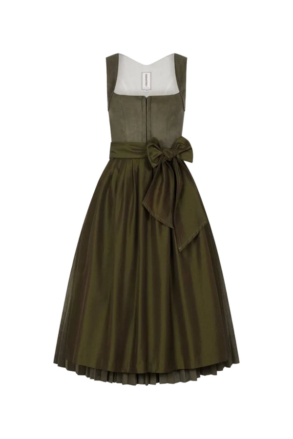 CocoVero Dirndl Hermine Plissee Oliv