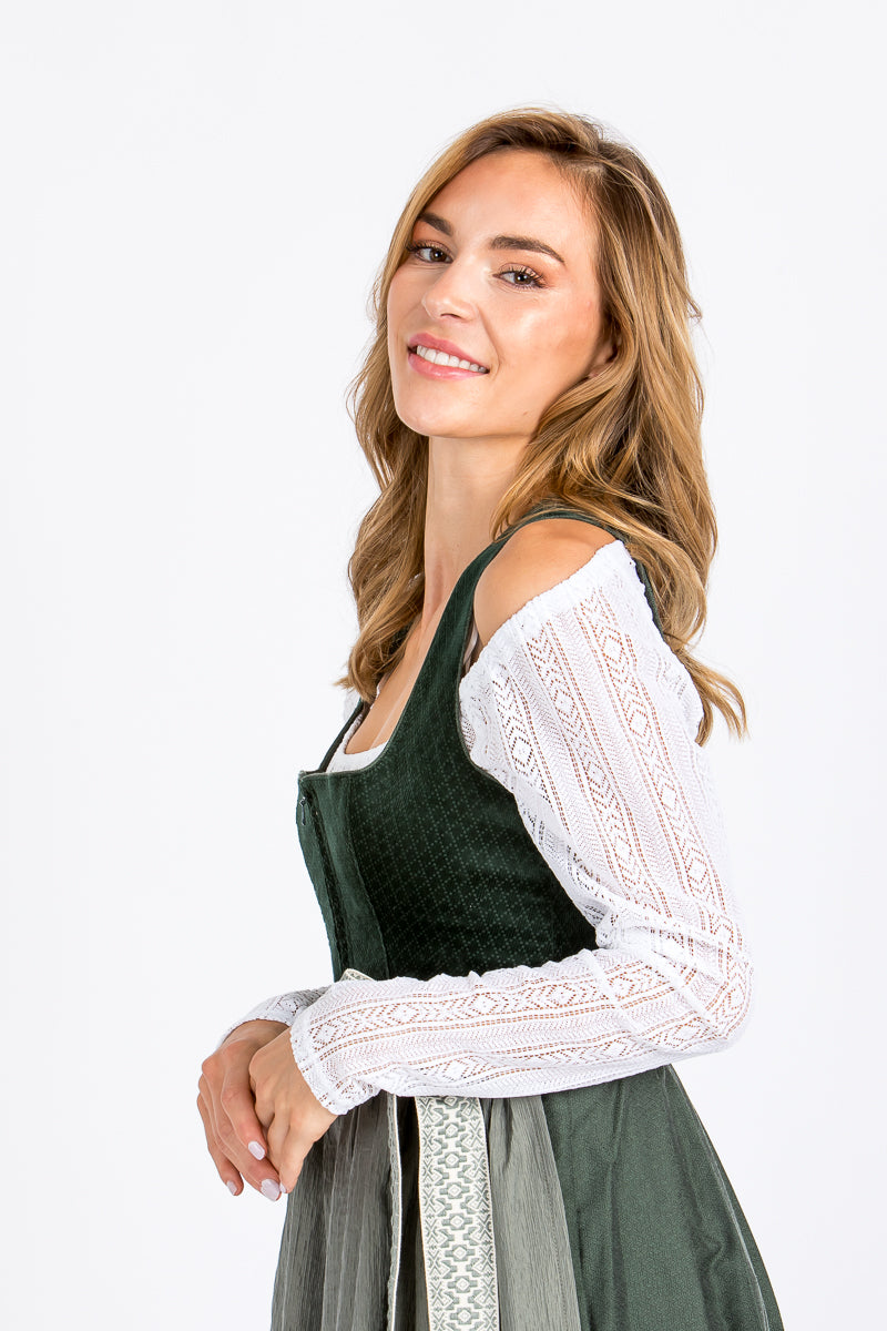 Die Berwin &amp; Wolff Dirndlbluse Carmen Seitenansicht 