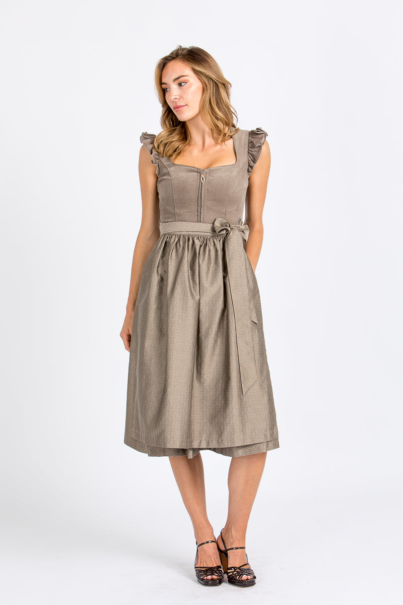 MarJo Dirndl Ansfelden taupe Weitwinkel 