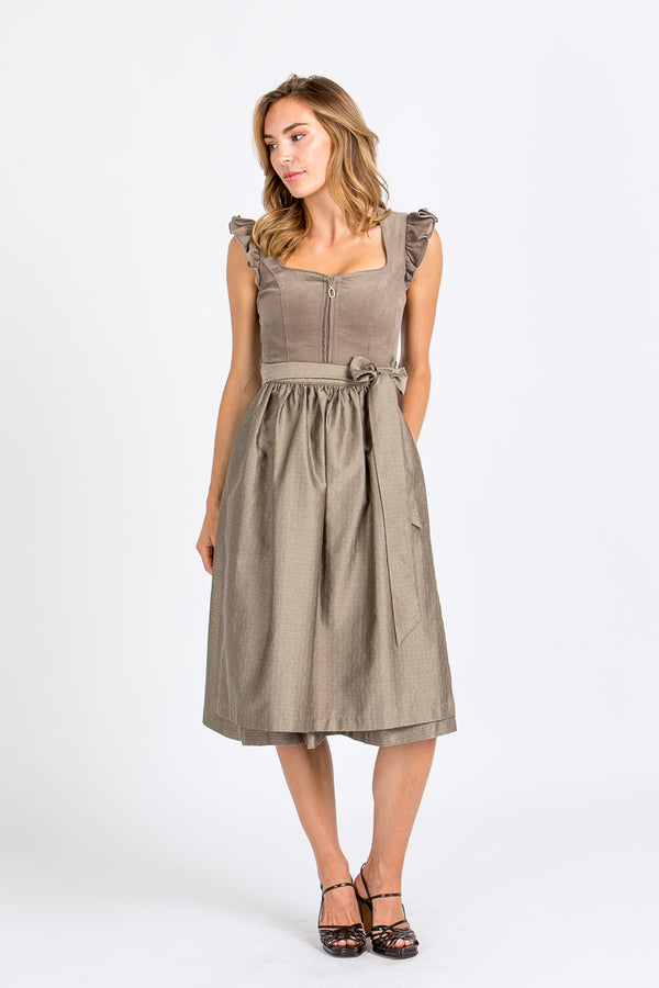 MarJo Dirndl Ansfelden taupe Weitwinkel 
